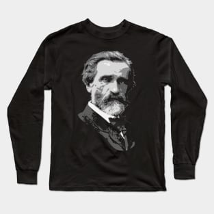 Giuseppe Verdi Black and White Long Sleeve T-Shirt